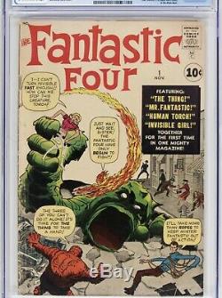 1961 Fantastic Four #1 CGC 4.0 Mole Man 1st App 2021992002 OWithWhite Pages