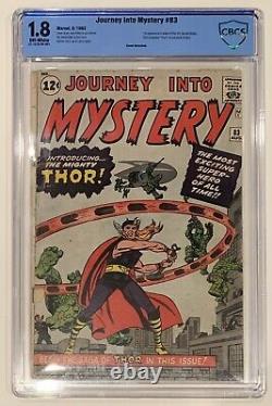 (1962) JOURNEY INTO MYSTERY #83 1st Appearance of THOR! CBCS 1.8 OWP! Not cgc