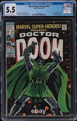 1969 Marvel Super-Heroes #20 CGC 5.5 Doctor Doom 1st Appearance of Valeria