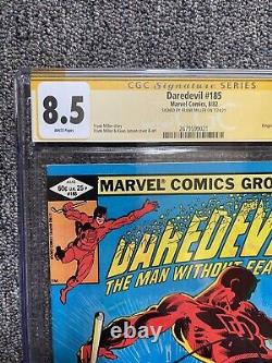 1982 Marvel Daredevil #185 CGC 8.5 SS Signature Series signed by Frank Miller