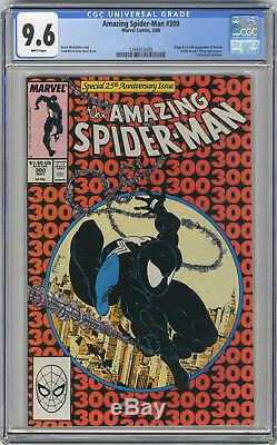 1988 Amazing Spider-Man 298,299,300 CGC 9.6 1st Venom White Pages