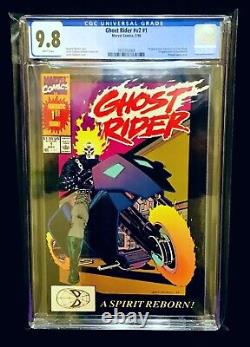 1990 Marvel Comics GHOST RIDER #1 CGC 9.8 Key 1st App Dan Ketch & Deathwatch