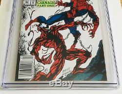 (1992) AMAZING SPIDERMAN #361 CGC 9.8 1st CARNAGE RARE NEWSSTAND EDITION COVER