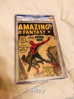 AMAZING FANTASY 15 CGC 3.5 1st APP Spider-MAN PETER PARKER! PRESS WORTHY