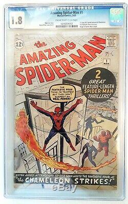 AMAZING SPIDER-MAN #1 (1963) CGC 1.8 Awesome! Lee/Ditko, 1st App. Of J. J. Jameson