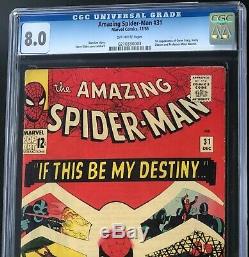 AMAZING SPIDER-MAN #31 (1965) CGC 8.0 1st GWEN STACY & HARRY OSBORN