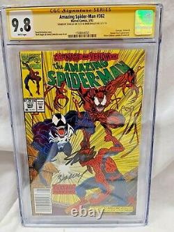 AMAZING SPIDER-MAN #362 CGC 9.8 SS 2x Signed By STAN LEE & M BAGLEY NEWSSTAND