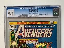 AVENGERS #119, Marvel, CGC 9.4. Collector & Loki appearance