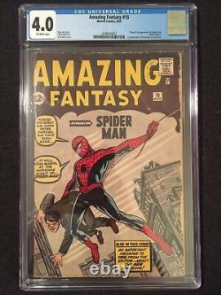 Amazing Fantasy #15 (1962), CGC 4.0 (VG), 1st Appearance of Spider-Man