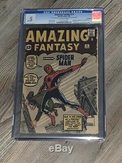 Amazing Fantasy 15 CGC 0.5 Marvel 1962 Holy Grail 1st Appearance of Spider-man