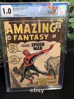 Amazing Fantasy 15 CGC 1.0 (1st Appearance Spider-man) 1292481001