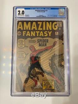 Amazing Fantasy #15 CGC 2.0 1962 (1st Spider-Man Appearance)