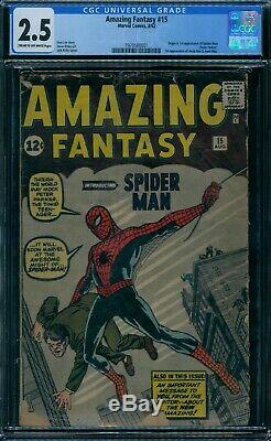 Amazing Fantasy 15 CGC 2.5 1st Spider-Man