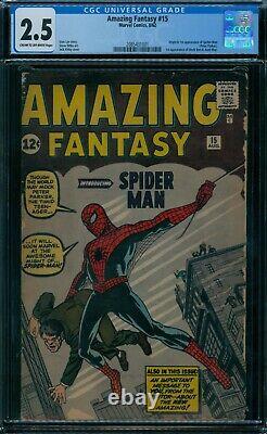 Amazing Fantasy 15 CGC 2.5 1st Spider-Man