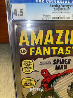 Amazing Fantasy #15 CGC 4.5 Marvel 1962 1st Spider-Man! N3 121 cm