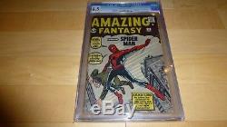 Amazing Fantasy 15 CGC 6.5 1st appearance of Spider-man (1962, Marvel Comics)