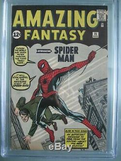 Amazing Fantasy #15 CGC 7.0 Marvel Comics 1962 Origin & 1st app Spider-Man