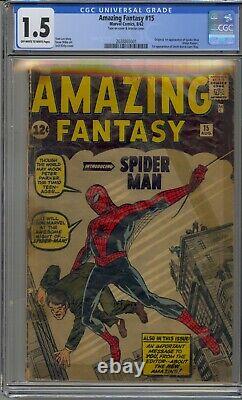 Amazing Fantasy #15 Cgc 1.5 1st Appearance Spider-man