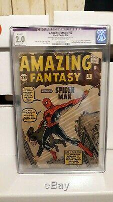 Amazing Fantasy 15 Cgc 2.0 1st Appearance Of Spider Man, Nice Solid Copy