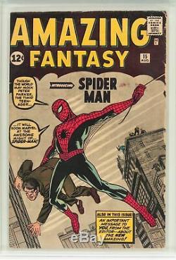 Amazing Fantasy #15 Cgc 5.0 Oww Pages Origin & 1st App Spider-man #1296857001