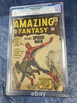Amazing Fantasy #15 Cgc. 5 1st Appearance Spider-man Complete