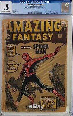 Amazing Fantasy #15 Cgc. 5 Complete Affordable Copy 1st Spider-man