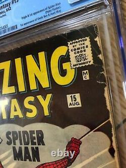 Amazing Fantasy #15 (Marvel, 1962) CGC 2.5 Off-white pages Presents Excellent