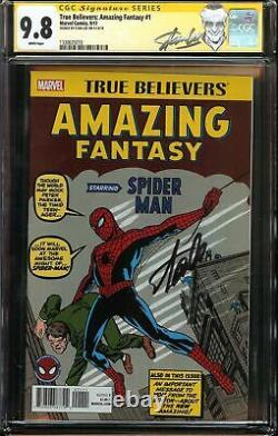 Amazing Fantasy #15 True Believers CGC 9.8 SS STAN LEE First SPIDER-MAN Marvel