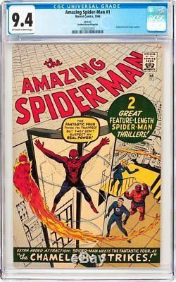 Amazing Spider-Man #1 CGC 9.4 1966 GGR Rare! After Fantasy #15! F8 121 cm