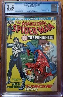 Amazing Spider-Man #129 CGC 3.5! 1st appearance of the Punisher