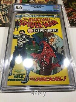 Amazing Spider-Man #129 CGC 8.0 (1974) 1st app of the Punisher White Pages