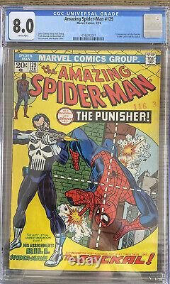 Amazing Spider-Man #129 CGC 8.0 (Marvel 2/74) 1st appearance of the Punisher