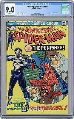 Amazing Spider-Man #129 CGC 9.0 1974 1996389002 1st app. Punisher, Jackal