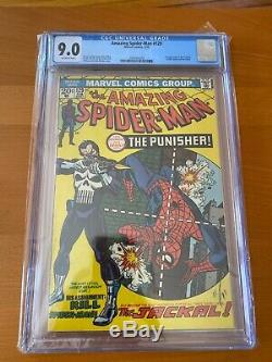 Amazing Spider-Man 129 CGC 9.0 White Pages 1st Appearance of Punisher & Jackal