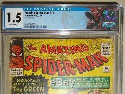 Amazing Spider-Man #14 CGC 1.5 1st Appearance Green Goblin 1964