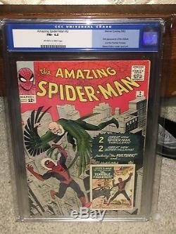 Amazing Spider-Man #2 CGC 6.5 1963 1st Vulture! Key Silver Age! G11 114 cm