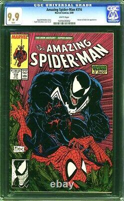 Amazing Spider-Man 316 CGC 9.9 MINT WP 1ST Full VENOM COVER Todd McFarlane RARE