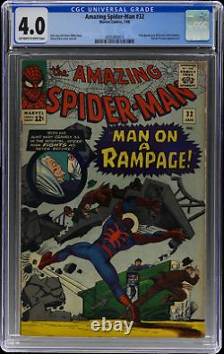 Amazing Spider-Man #32 (1966 Marvel) CGC 4.0 2nd Appearance of Doctor Curt