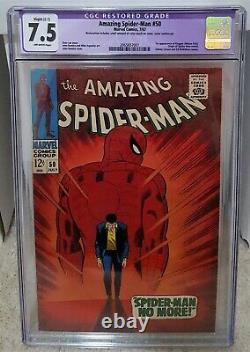 Amazing Spider-Man #50 (1967) CGC 7.5 Restored 1st Kingpin Marvel Comics Key