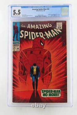 Amazing Spider-Man #50 Marvel 1967 CGC 5.5 1st Appearance of Kingpin
