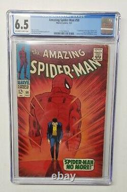 Amazing Spider-Man #50 Origin Retold Kingpin 1st Appearance 1967 CGC Graded 6.5