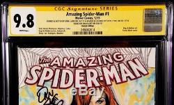 Amazing Spider-man #1 Cgc Ss 9.8 Greg Land Original Art Sketch Venom Carnage Mj