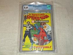 Amazing Spider-man 129 Cgc 5.0! First Appearance Punisher