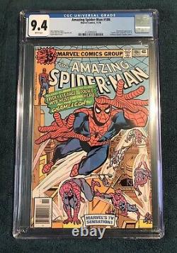 Amazing Spider-man #186 Cgc 9.4 1978 Marvel. Chameleon App. White Pages