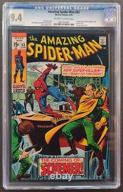 Amazing Spider-man #83 Cgc 9.4 Marvel Comics 1970 First Schemer & Vanessa Fisk