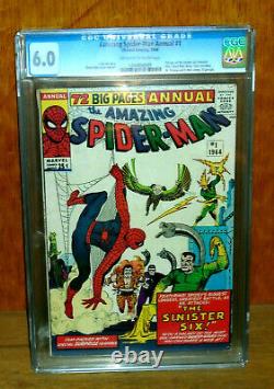 Amazing Spider-man Annual #1 Cgc 6.0 Sinister Six! 1964