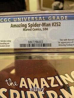 Amazing Spiderman #252 CGC 9.8 1st App Of Black Costume! Newsstand Edition