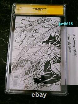 Amazing Spiderman 700 Sketch Cgc 9.8 Ss Stan Lee X 3 Quesada Variant Rare