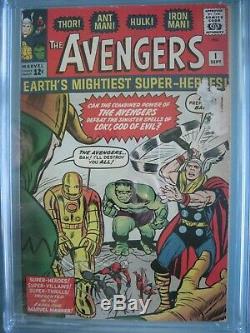 Avengers #1 CGC 3.0 Marvel 1963 Origin & 1st app Avengers (Hulk Thor Iron Man)