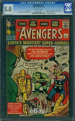 Avengers 1 CGC 5.0 OW Pages